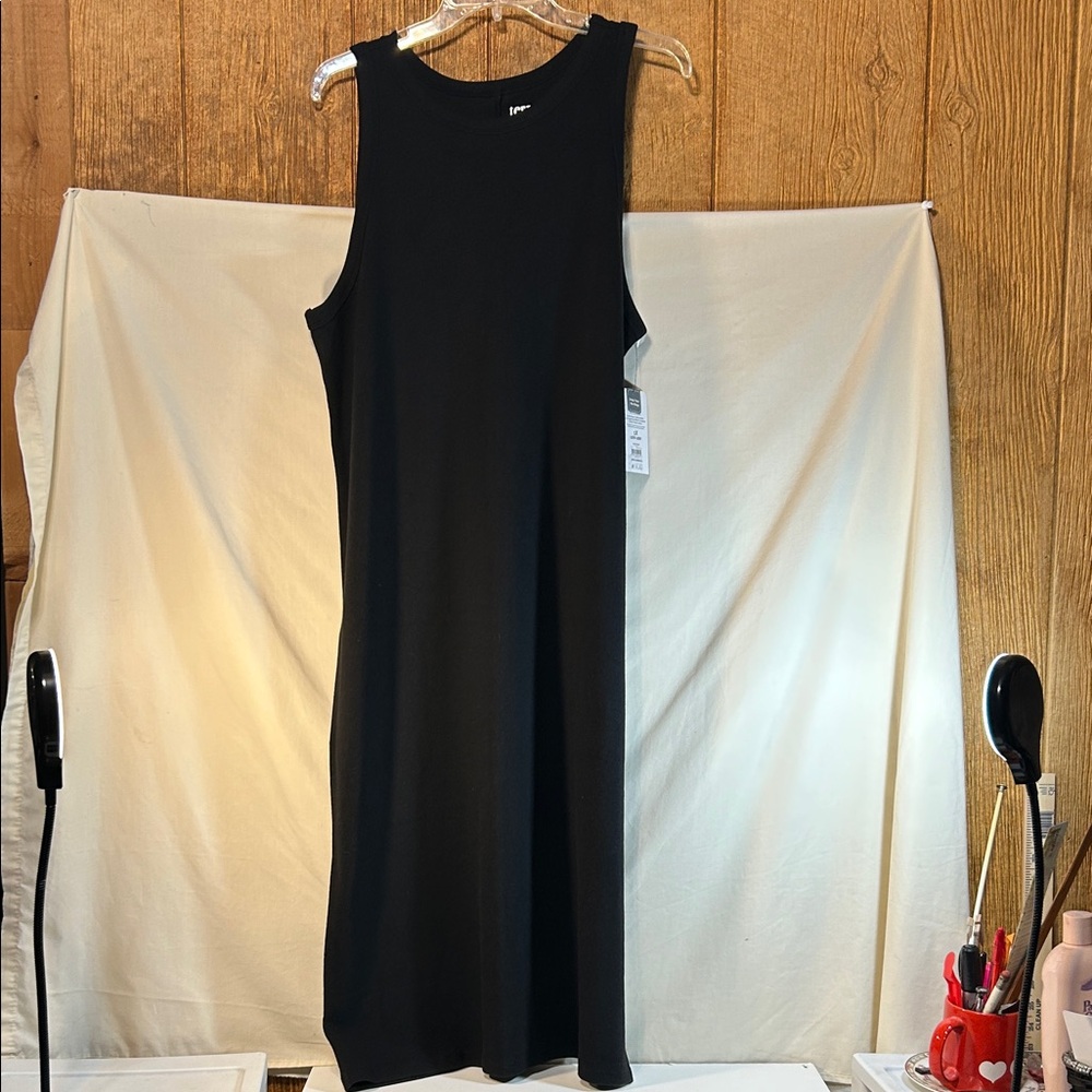 NWT Terra & Sky Women’s Elegant Black Sleeveless Dress